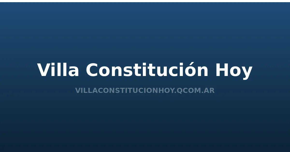 Placa de Villa Constitución Hoy