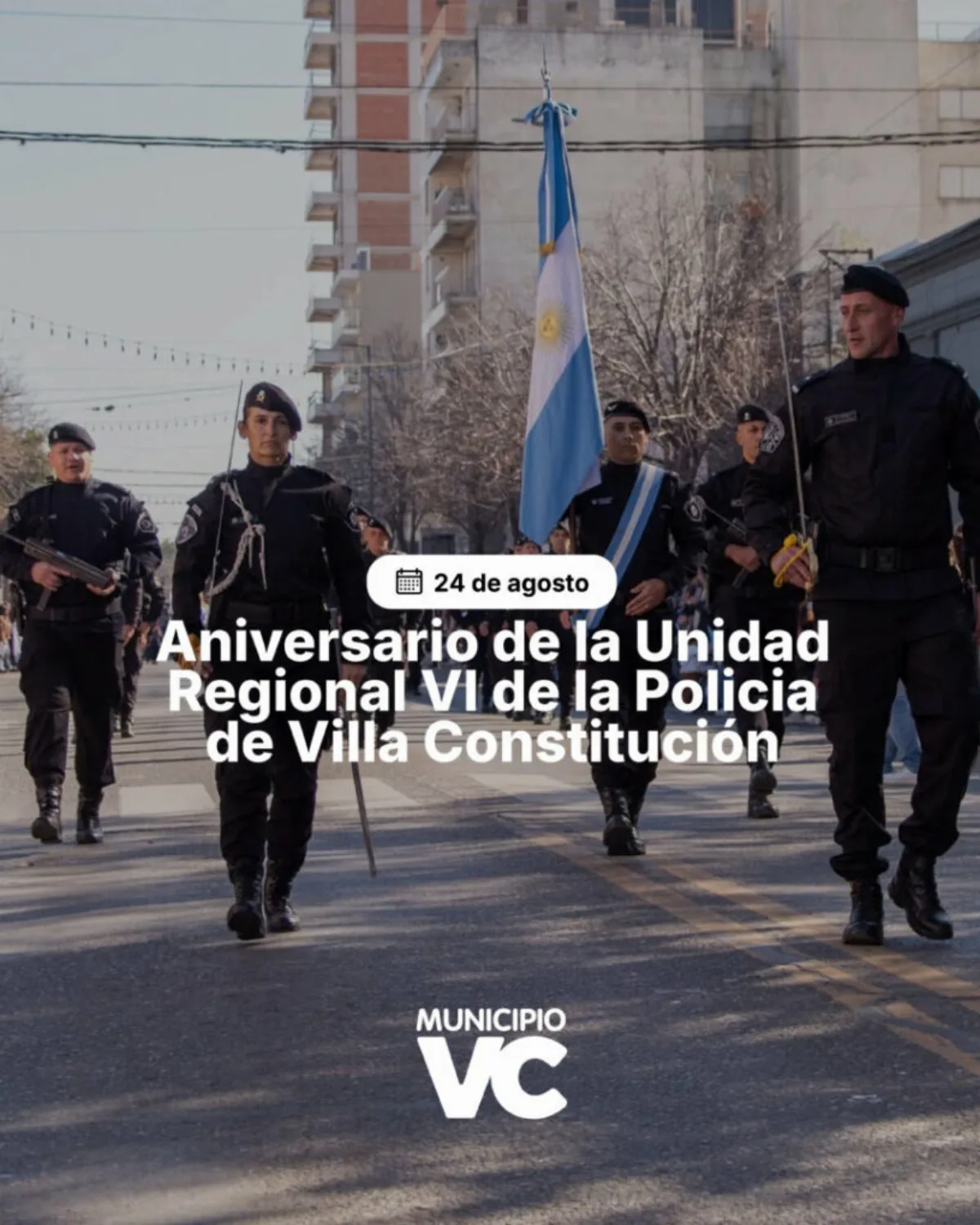Unidad Regional VI de Policía cumplió aniversario en Villa Constitución